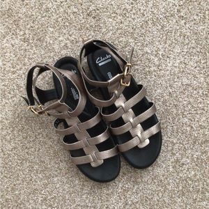 Clarks Gladiator Sandals, size 10
